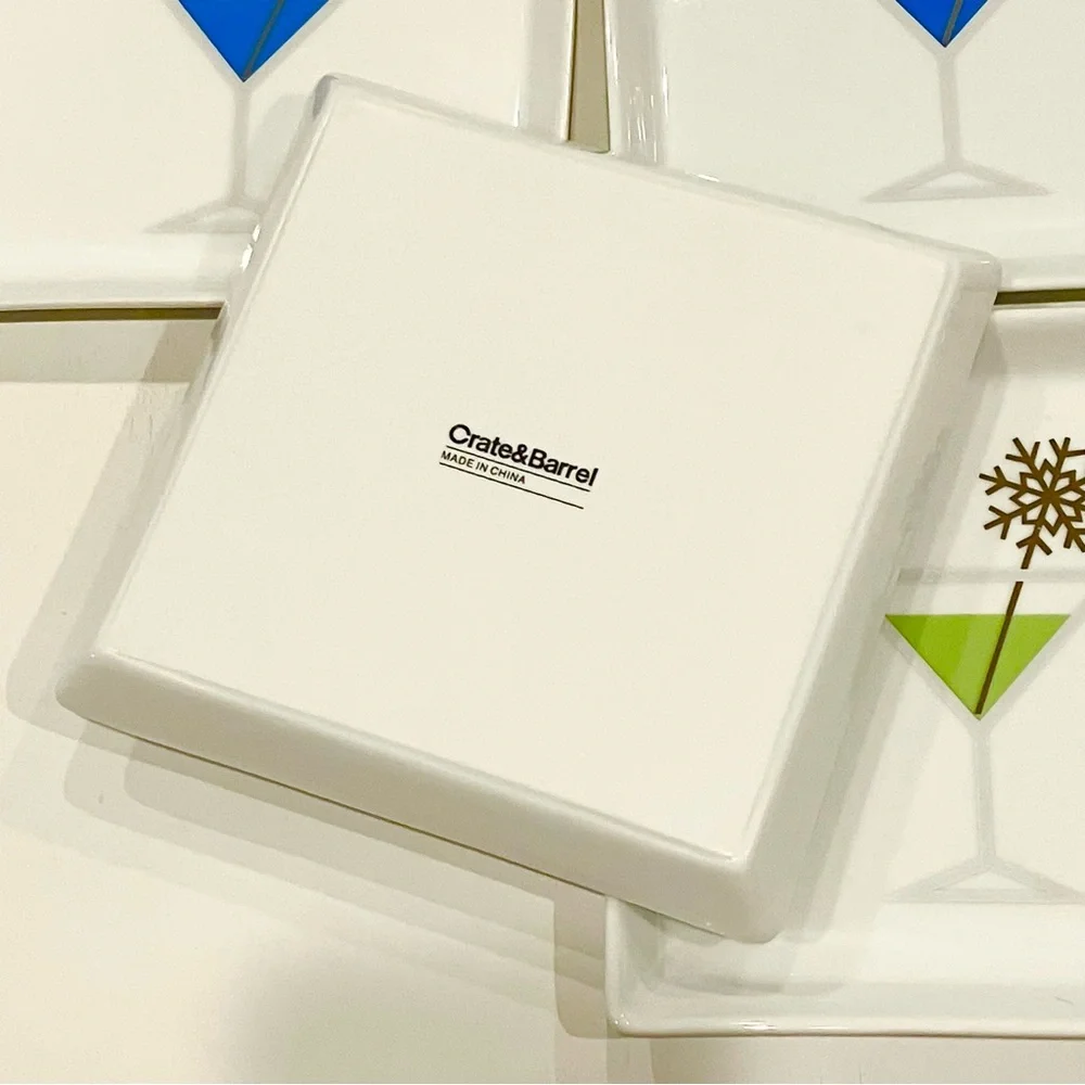 Crate&Barrel | Set of 6 Jack Frost Appetizer Plates